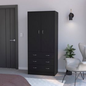 Armoire Ramey, Bedroom, Black Armoire Ramey, Bedroom, Black